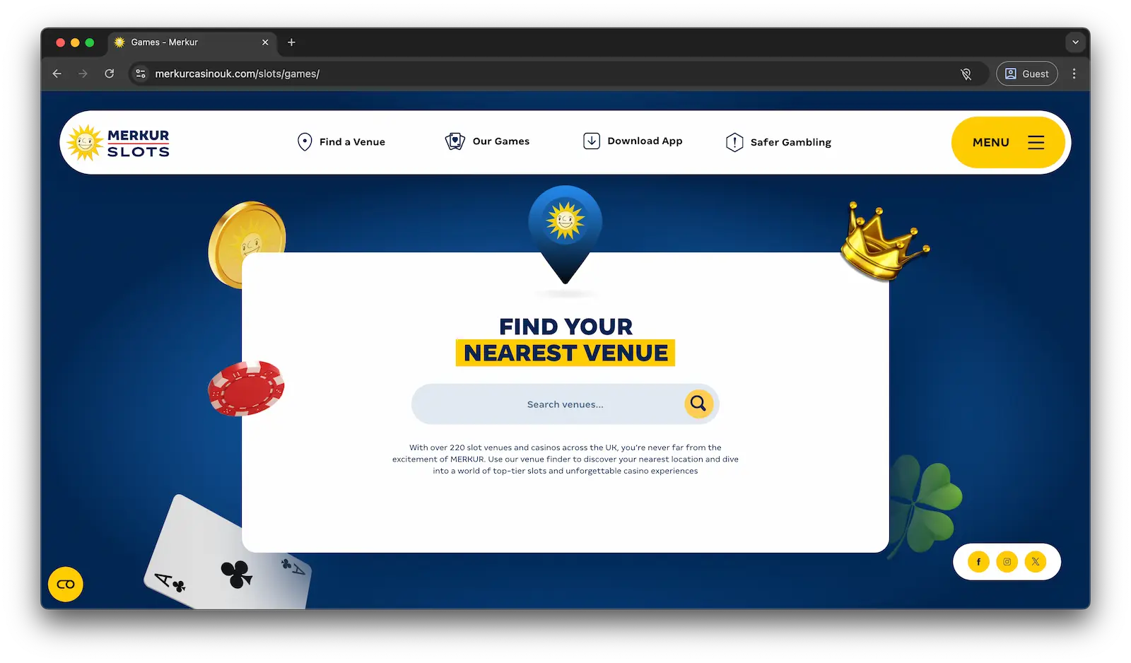 merkur casino uk venue finder