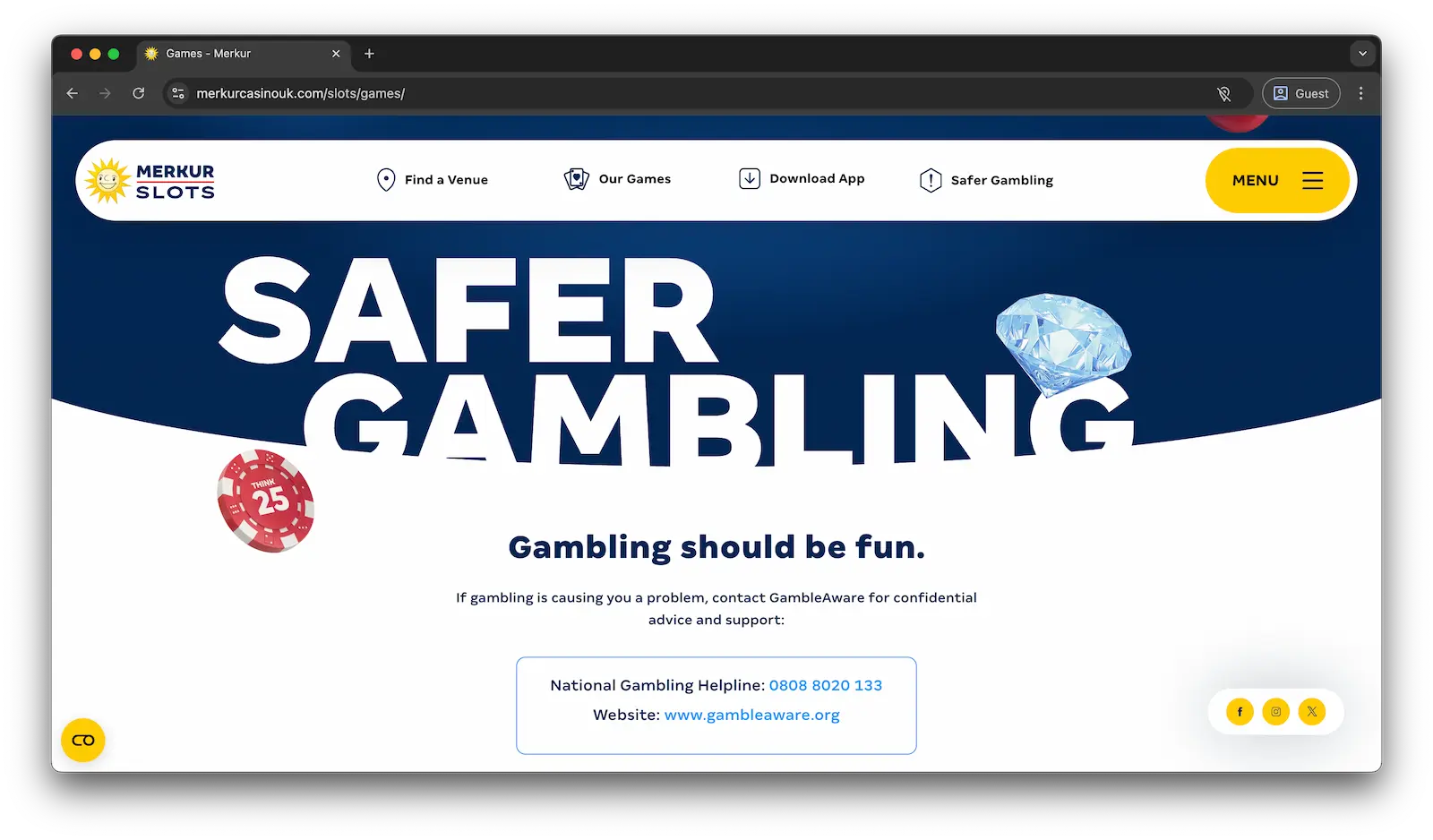 merkur casino uk safer gambling
